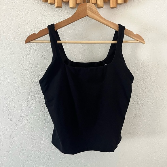 Womens FLX Affirmation Square Neck Tank Top Medium Black - Picture 2 of 5